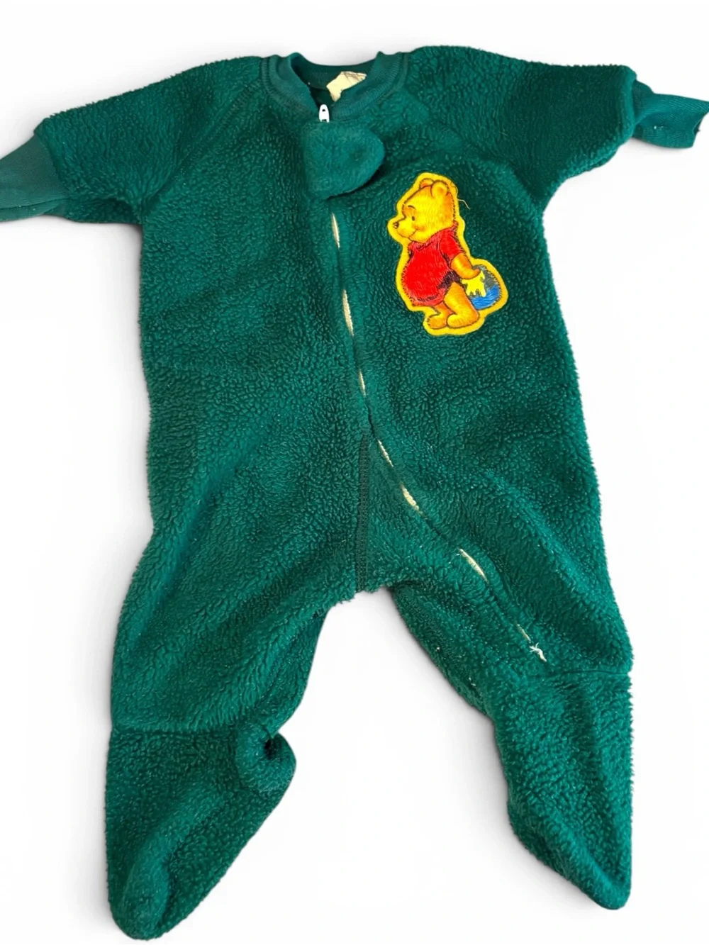 Vintage 70s Sears Winnie the Pooh Fleece Sleeper 3M